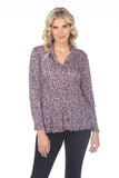 Sadie Shirt - Berry Sequin - CARINE