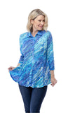 Selena Shirt - Blue Aquarelle - CARINE
