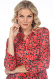 Selena Shirt - Scarlet Mix - CARINE
