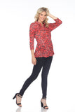 Selena Shirt - Scarlet Mix - CARINE