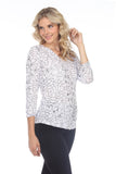V-Neck Top - Crystal Fish - CARINE