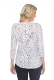 V-Neck Top - Crystal Fish - CARINE