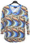 V-Neck Top - Ebb and Flow - CARINE