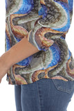 V-Neck Top - Ebb and Flow - CARINE