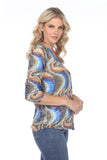 V-Neck Top - Ebb and Flow - CARINE