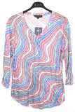 V-Neck Top - Color Waves - CARINE
