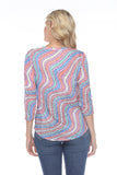 V-Neck Top - Color Waves - CARINE