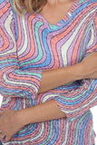 V-Neck Top - Color Waves - CARINE