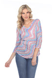 V-Neck Top - Color Waves - CARINE