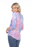 V-Neck Top - Lucid Flowers - CARINE