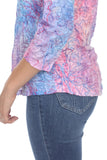 V-Neck Top - Lucid Flowers - CARINE
