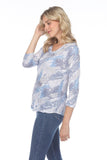 V-Neck Top - Snow Storm - CARINE