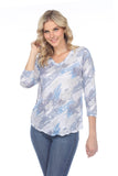 V-Neck Top - Snow Storm - CARINE