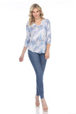 V-Neck Top - Snow Storm - CARINE