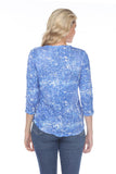 V-Neck Top - Blue Shards - CARINE