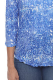 V-Neck Top - Blue Shards - CARINE