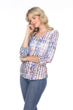 V-Neck Top - Color Weave - CARINE
