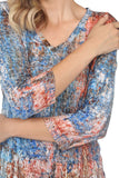 V-Neck Top - Blue Copper - CARINE