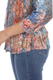 V-Neck Top - Blue Copper - CARINE