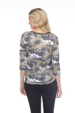 V-Neck Top - Camo Wings - CARINE