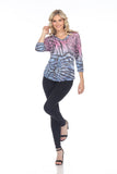 V-Neck Top - Wild Glow - CARINE