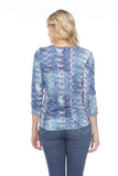 V-Neck Top - Sky Glitter - CARINE