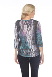 V-Neck Top - Retro Flow - CARINE