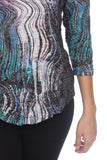 V-Neck Top - Retro Flow - CARINE