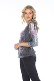 V-Neck Top - Retro Flow - CARINE