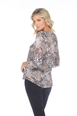 V-Neck Top - Wild Animal - CARINE