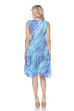 Valerie Dress - Blue Aquarelle - CARINE
