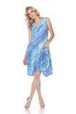 Valerie Dress - Blue Aquarelle - CARINE