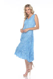 Kelly Dress - Azure Stripes - CARINE