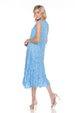 Kelly Dress - Azure Stripes - CARINE