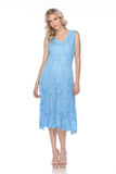 Kelly Dress - Azure Stripes - CARINE