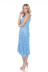 Kelly Dress - Azure Stripes - CARINE