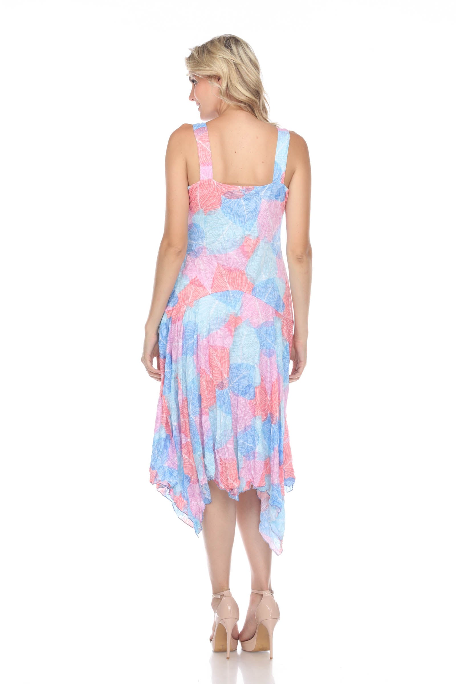 Priscilla Dress - Pastel Leaves - CARINE