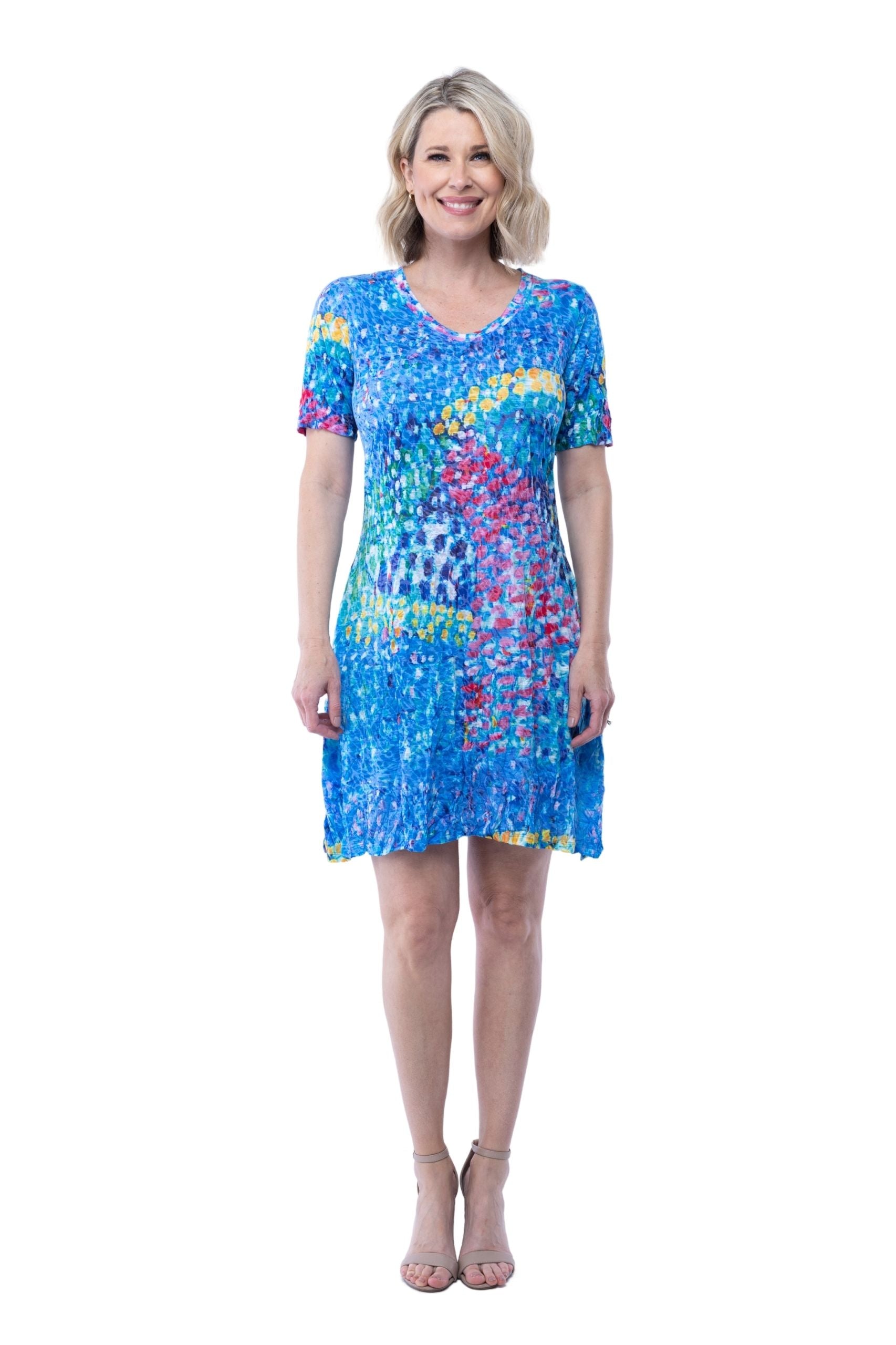 Short Sleeve Dress - Stargaze - CARINE