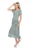 Tiffany Dress - Green Vector - CARINE