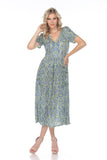 Tiffany Dress - Green Vector - CARINE