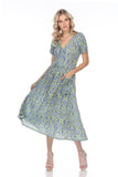 Tiffany Dress - Green Vector - CARINE