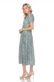 Tiffany Dress - Green Vector - CARINE