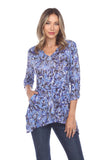 Two Pocket Tunic - Blue Texture - CARINE