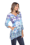 Two Pocket Tunic - Sky Plaid - CARINE
