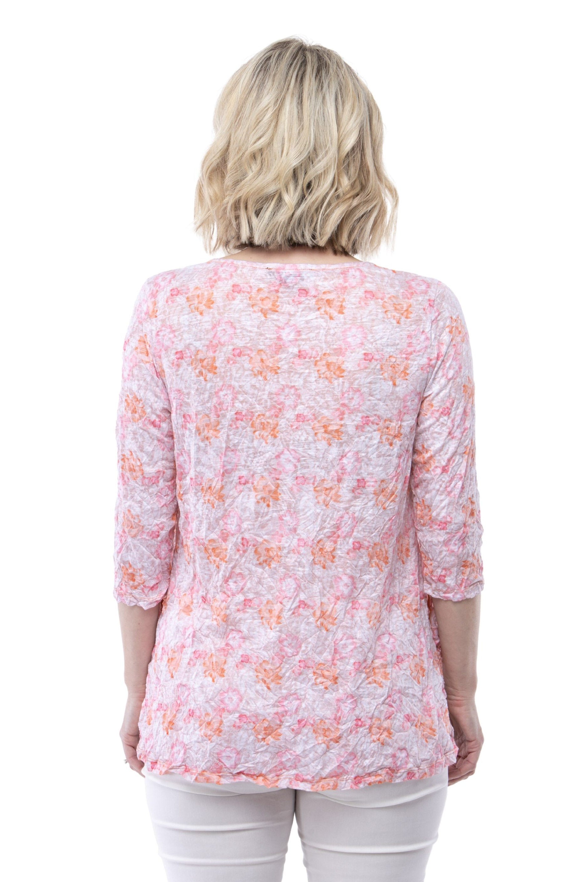 Farah Tunic - Tangerine Flower - CARINE