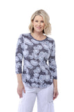 Round-Neck Top - Bubbles