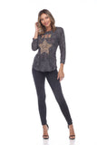 Round-Neck Top - Yes Star - CARINE