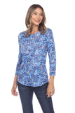 Round-Neck Top - Numbers & Letters - CARINE