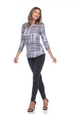 Round-Neck Top - Purple Aspect - CARINE