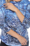 Round-Neck Top - Ice Ornaments - CARINE